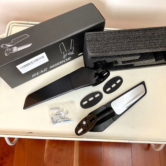 Modified Motorcycle Rearview Mirror,1 Pair Adjustable Rotating Side Mirrors - Picture 11 of 14